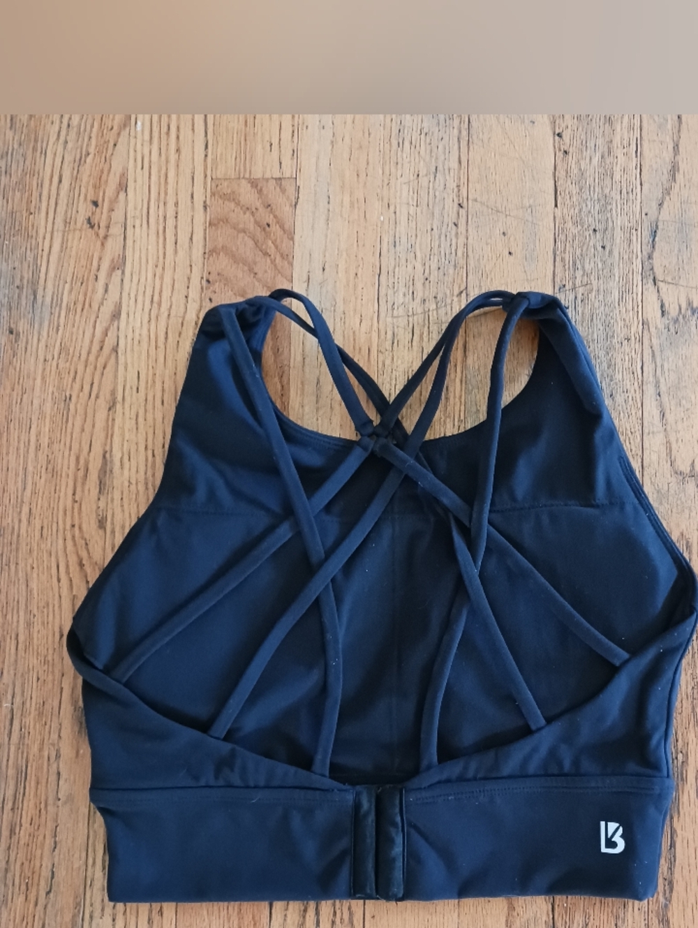 BUFFBUNNY COLLECTION Black Strappy Sports Bra